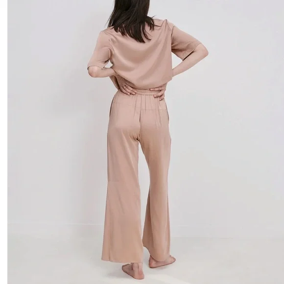 Lunya Washable Silk High Rise Pant Set